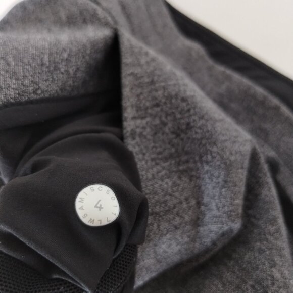 Lululemon On Track Jogger 4 Heathered Black Gym Workout Tapered Leg W5AMIS - Picture 3 of 10